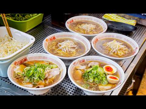 大量注文を一人でブン回す！駅前に佇む超人気老舗ラーメン店の信じられない注文ラッシュ。