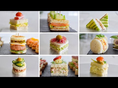 9 Gourmet Ideas for MINI SANDWICHES with Sliced Bread | Snacks with Style | DarixLAB
