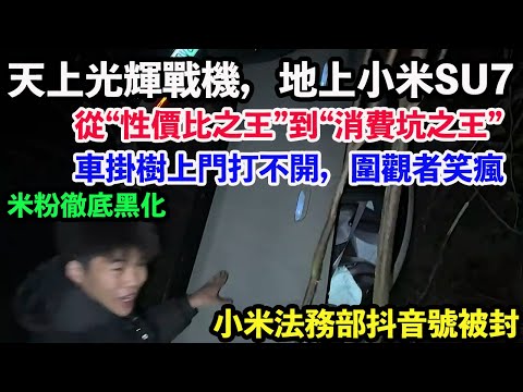 小米崩盤進行時，從“性價比之王”到“消費坑之王”。11.11元秒殺冰箱付款成功卻不發貨。每天開機3小時續航40天？小米把消費者當傻子？陽台掄鐵錘砸洗衣機，米粉徹底黑化。車掛樹上門打不開，圍觀者笑瘋。