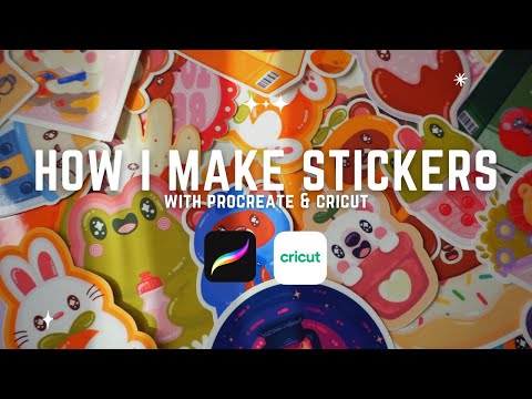 How I Make Stickers | Using Procreate & Cricut to Make Stickers Tutorial