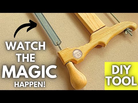 5 Skills, 1 Saw – This Handmade Bow Saw Deserves a Place in an Art Gallery! #art #woodworking #tools