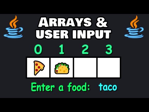 Enter USER INPUT into an ARRAY! ➡️