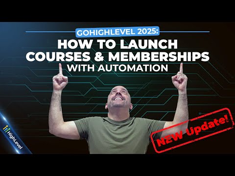 How To Create A Course & Memberships in Gohighlevel Full Tutorial | Updated for 2025
