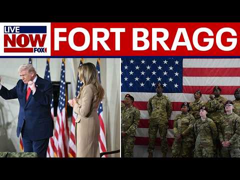 Trump speaks to troops in North Carolina
