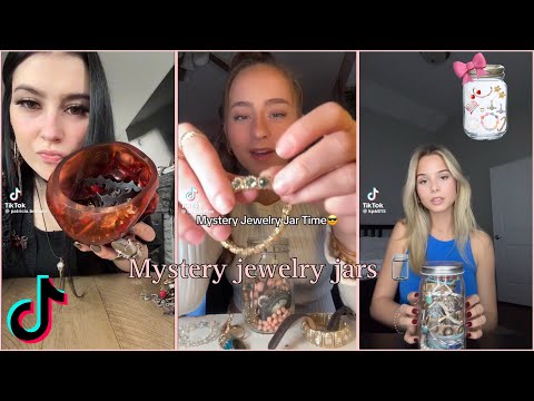 Opening mystery jewelry jars !! - TikTok compilation 🫙