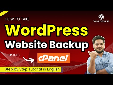 How to take WordPress website backup from cPanel | Website Backup cPanel | cPanel Tutorial English