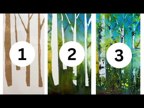 Genius Hack To Paint Trees in Watercolor