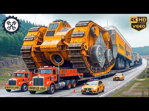 Extreme Dangerous Transport Skill Operations Oversize Truck |  Monster Stump Removal Excavator #39