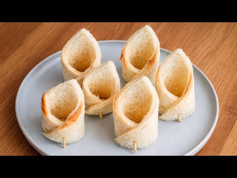 New Way to Use Bread ! 2 Minutes Recipe !