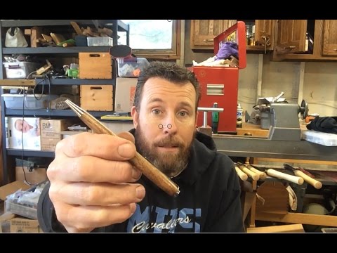 DIY one piece slimline wood pen