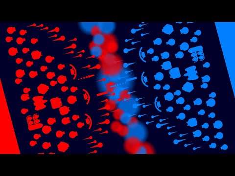 Marble Tanks Strategic War [RED vs BLUE] - in Algodoo