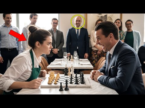Billionaire Invites Waitress to Play Chess for Fun, Didn’t Know She Is GENIUS!