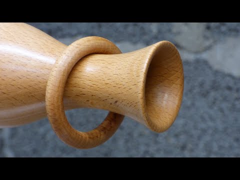 Woodturning - Captive Ring Vase
