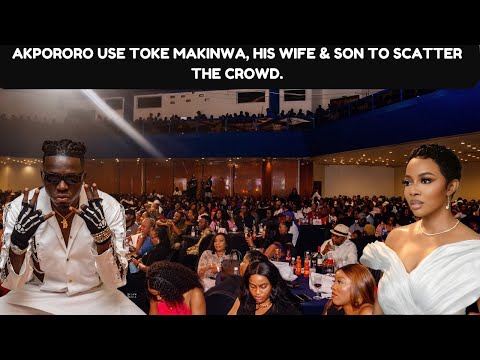 Akpororo use Toke Makinwa, his wife & son to scatter this crowd with laghter & rolling on d floor