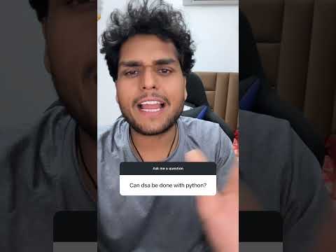 Can we do DSA with Python?