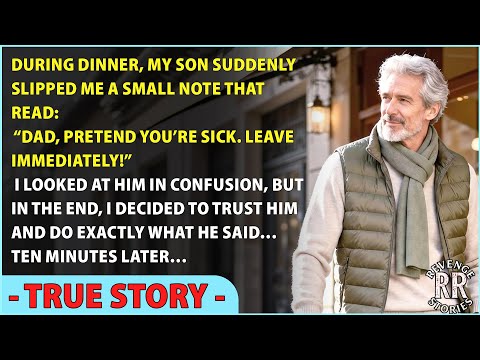 “Pretend You’re Sick And Leave” My Son Texted Me During Dinner. Ten Minutes Later…