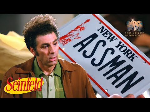 Kramer's unique license plate | Seinfeld (1989)