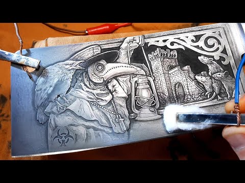 Turning Metal into Art! ⚡ Mind Blowing Etching Process! 🔥