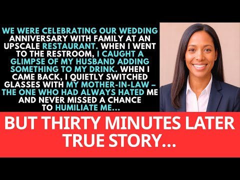 On our anniversary, I saw my husband spike my drink—so I switched it with my mother-in-law's....