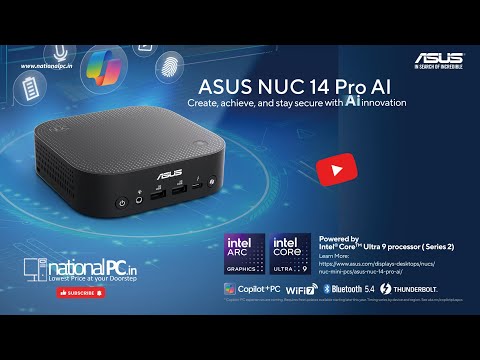 ASUS NUC 14 Pro AI World’s first compact Copilot+ PC