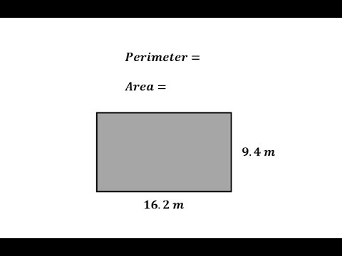 Perimeter and Area of a Rectangle with Decimals