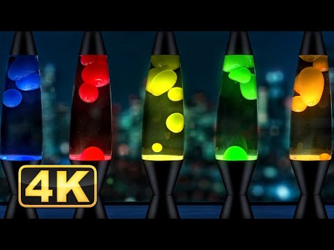 4K Colorful Lava Lamps Video Screeensaver with Calming Music