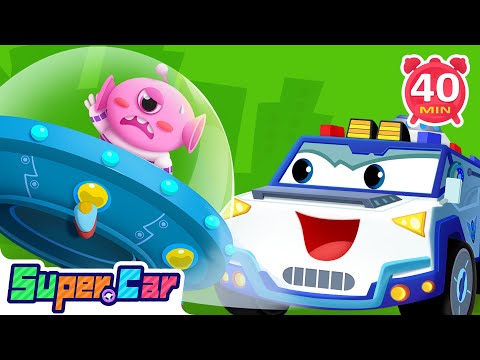 哈哈怪的攻擊 + 果園大豐收 | 車車兒歌合輯 | 交通工具 | 卡通 Cartoon | 超級汽車