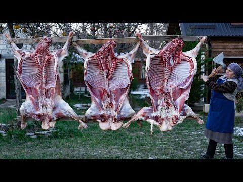 Cooking Lamb Kavurma — Winter Storage Recipe 🏡🐑