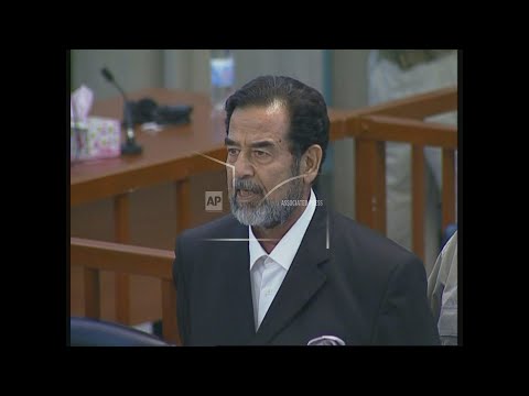 Saddam Hussein found guilty and sentenced to death by hanging