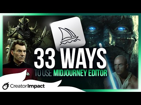 33 Ways to use The NEW Midjourney Editor for NEXT LEVEL Results!