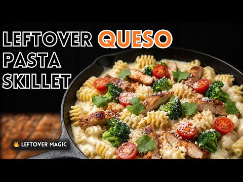 Leftover Queso Pasta Skillet | Smoked Chicken & Broccoli Radiatori