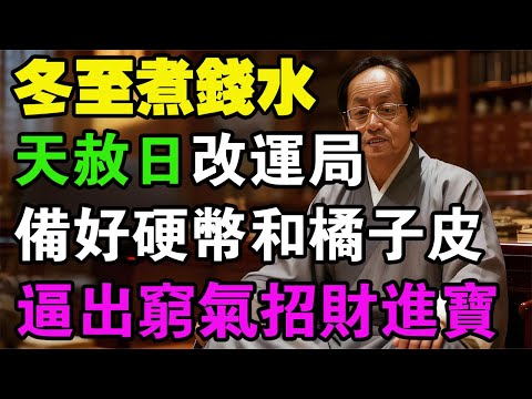 錯過再等80年！2025冬至「煮錢水」獨家秘法公開！168枚硬幣+橘子皮，教你把家裡的「窮氣」逼出去，財運擋都擋不住！#倪海厦 #冬至2025 #天赦日 #中醫養生 #改命