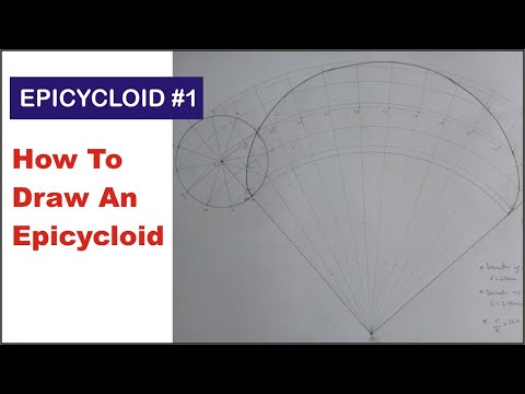How to Draw an EPICYCLOID in Engineering Drawing | What is Epicycloid Curve In Technical Drawing