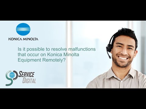 Como solucionar erros remotamente  nos equipamentos Konica Minolta/Konica Minolta remote support