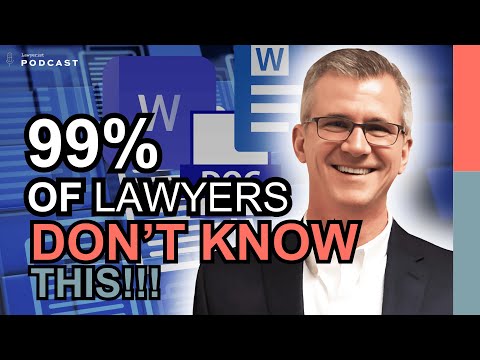 The HIDDEN Word Feature: 99% of Lawyers Don't Know This!