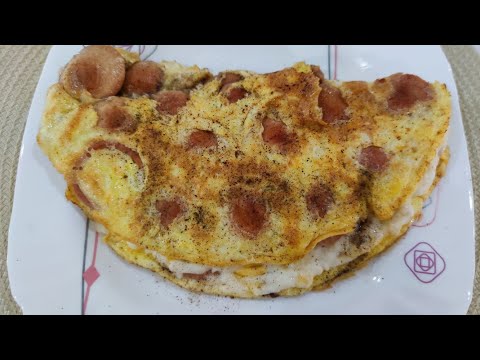 Sausage Omelette Recipe | Easy 10 Minute Breakfast with Eggs