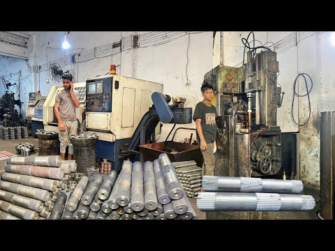 Incredible Manufacturing Process of Making Hydraulic Left Shaft in a Local Factory 