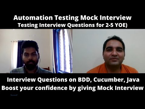 Automation Testing Mock Interview | Automation Testing Interview Questions & Answers