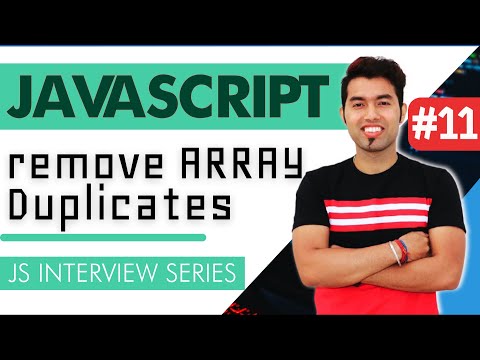 JavaScript Interview #11: Program to Remove Duplicate Values from Array in JavaScript