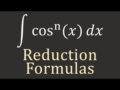 Calculus II: Reduction Formulas