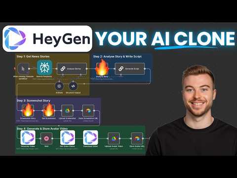HeyGen AI Avatar Takes Over Social Media Videos! (n8n)