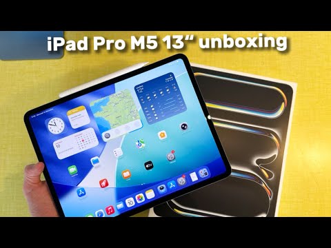 iPad Pro M5 UNBOXING + Apple Pencil + setup 