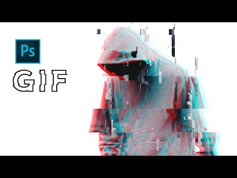 How to Create GLITCH ANIMATION in Photoshop | GIF Effect Tutorial