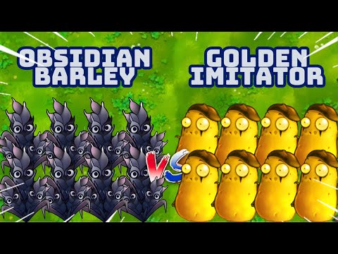PvZ1 Fusion 3.2 Challenges!!! Team OBSIDIAN BARLEY vs Team GOLDEN IMITATOR | Who Will Win???