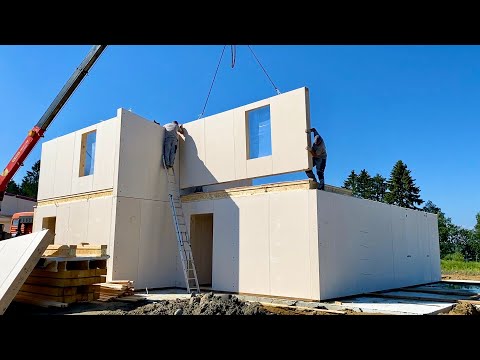 How to build a house in 10 days. Fast construction technologies