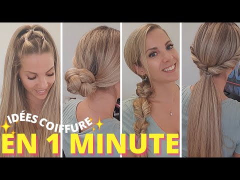 5 60 SECOND HAIRSTYLES FOR LONG HAIR * 1 minute easy hairstyles for long hair
