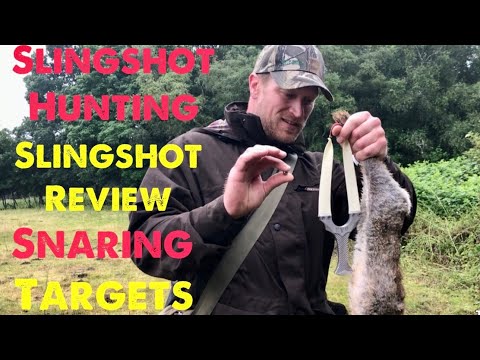 Catapult Rabbit Head Shot / Snaring. NEW ‘EVO Ergo’ slingshot review!