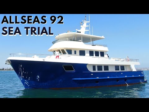 $6.9M ALLSEAS 92 EXPEDITION Explorer SuperYacht Sea Trial Liveaboard Yacht Pt.3