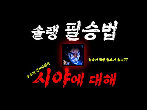솔랭 필승법 : 무조건 먹어야 하는 시야