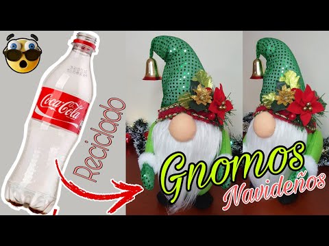 Christmas Gnomes with PET Bottles | Amazing Craft with Recycled Plastic Bottles | Creative Idea.